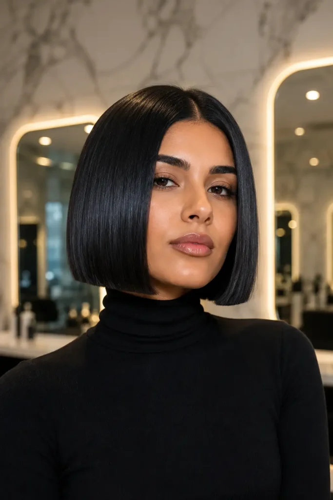 8. Sleek Blunt Bob for Thick Hair