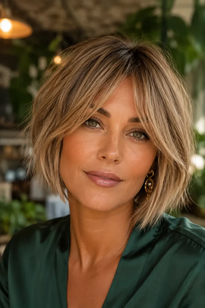9. Collarbone Choppy Bob