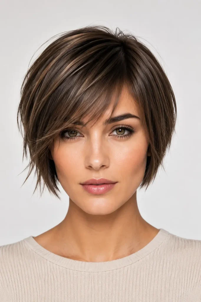 9. Wavy pixie bob