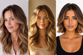 Warm Caramel Balayage with Honey Highlights