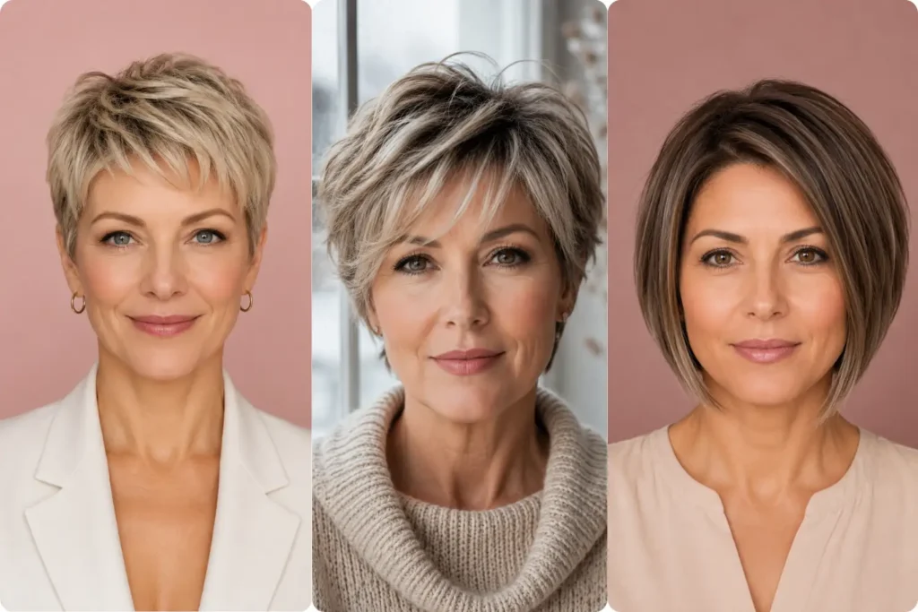 Short Haircuts for Women Over 40