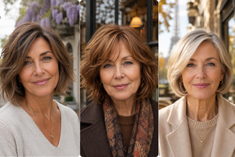 Layered Bob Haircuts for Women Over 60
