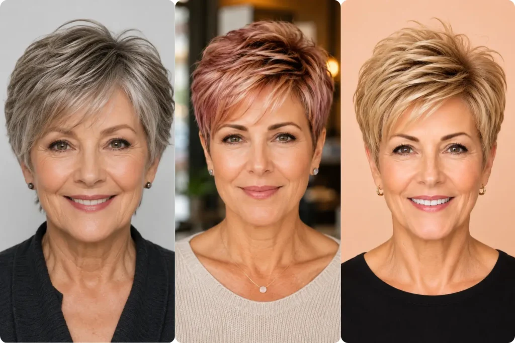 Short Pixie Haircuts for Older Women