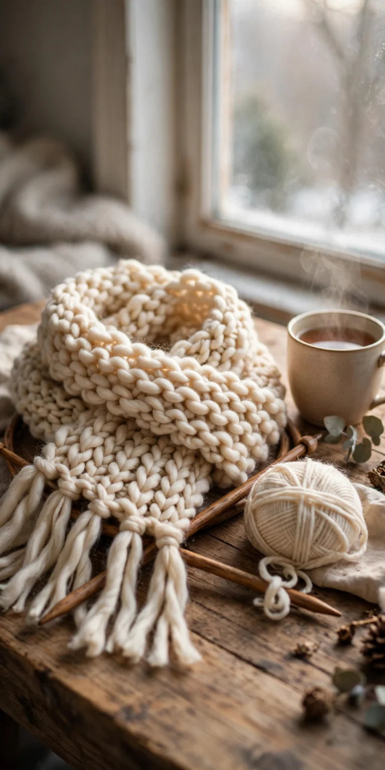 Easy Knit Scarf for Beginners