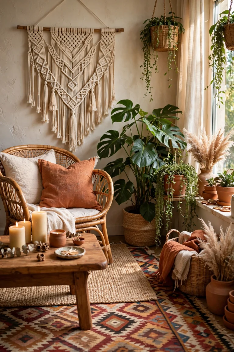 20 Boho Living Room Ideas (Cozy, Layered, Lived-In)