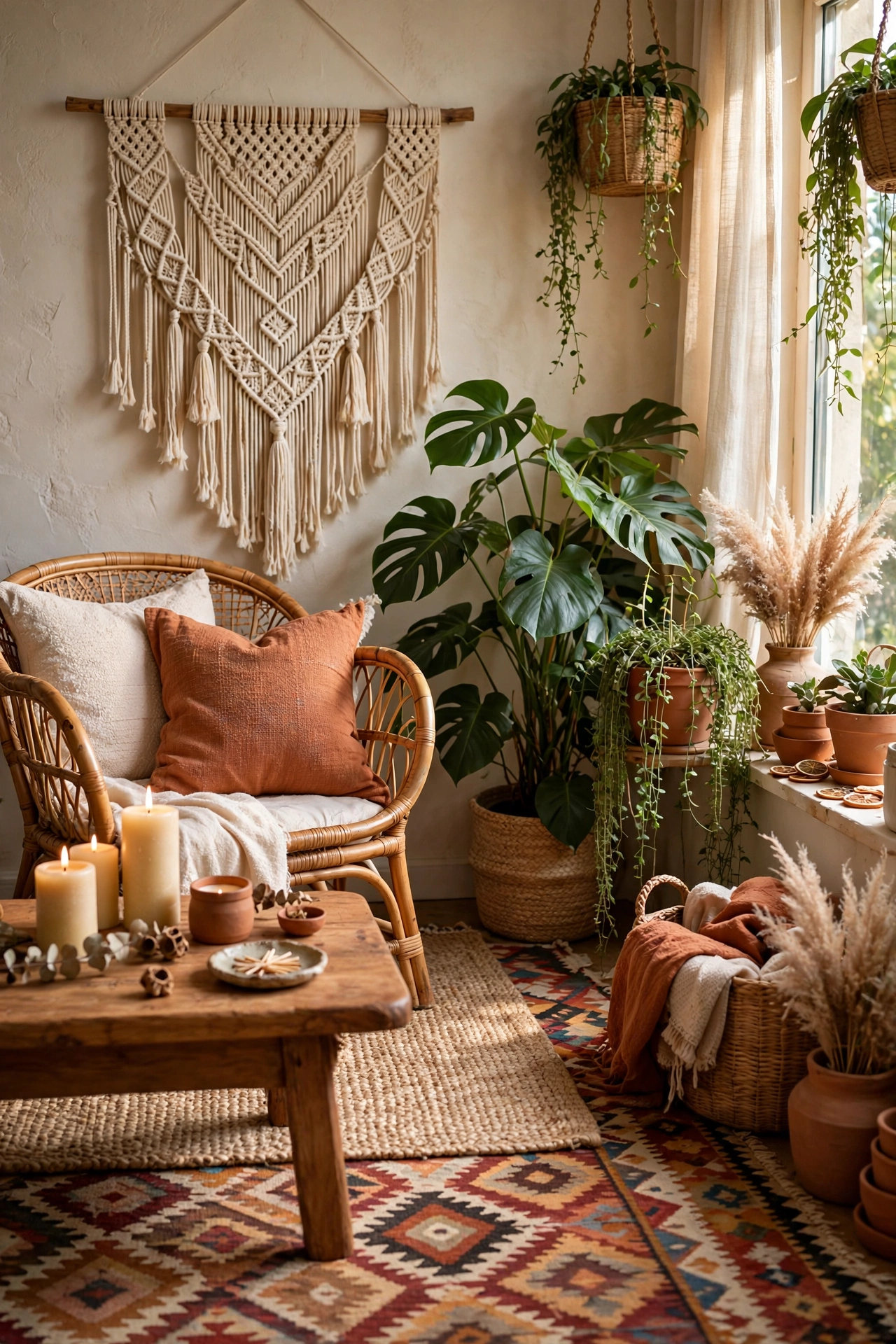 20 Boho Living Room Ideas (Cozy, Layered, Lived-In)