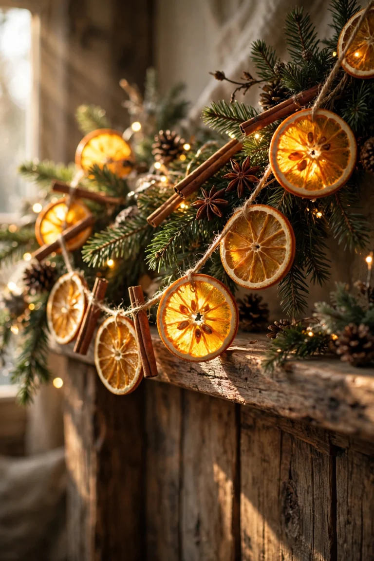 DIY Dried Orange Garland for Christmas