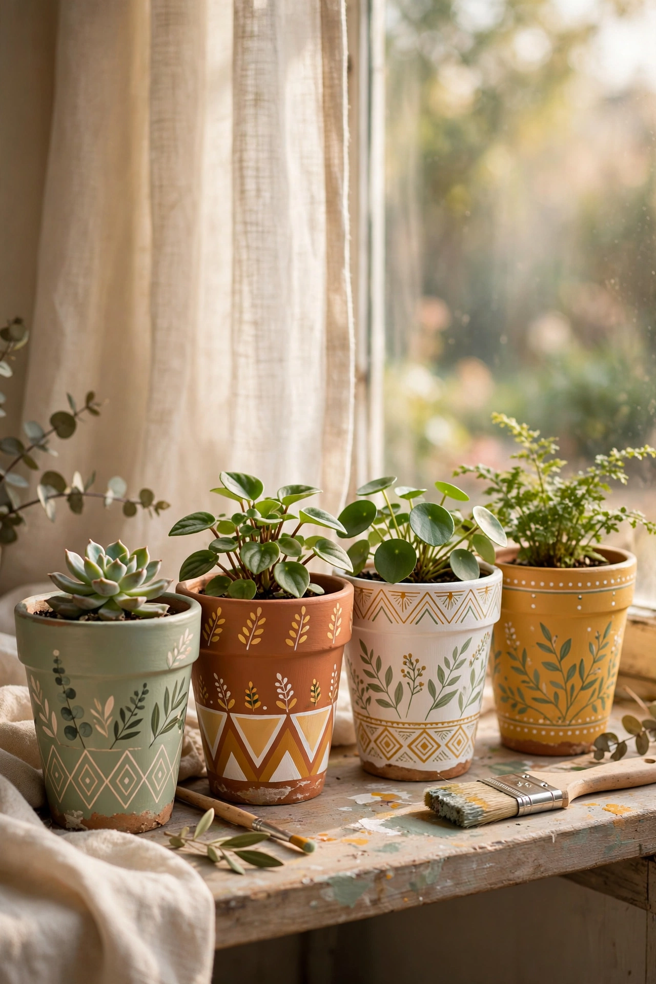 Painted Terracotta Pots: 12 Creative DIY Ideas