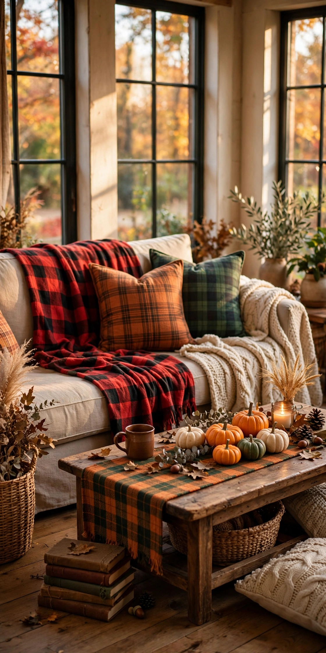 12 Plaid Decor Ideas for a Cozy Fall Home