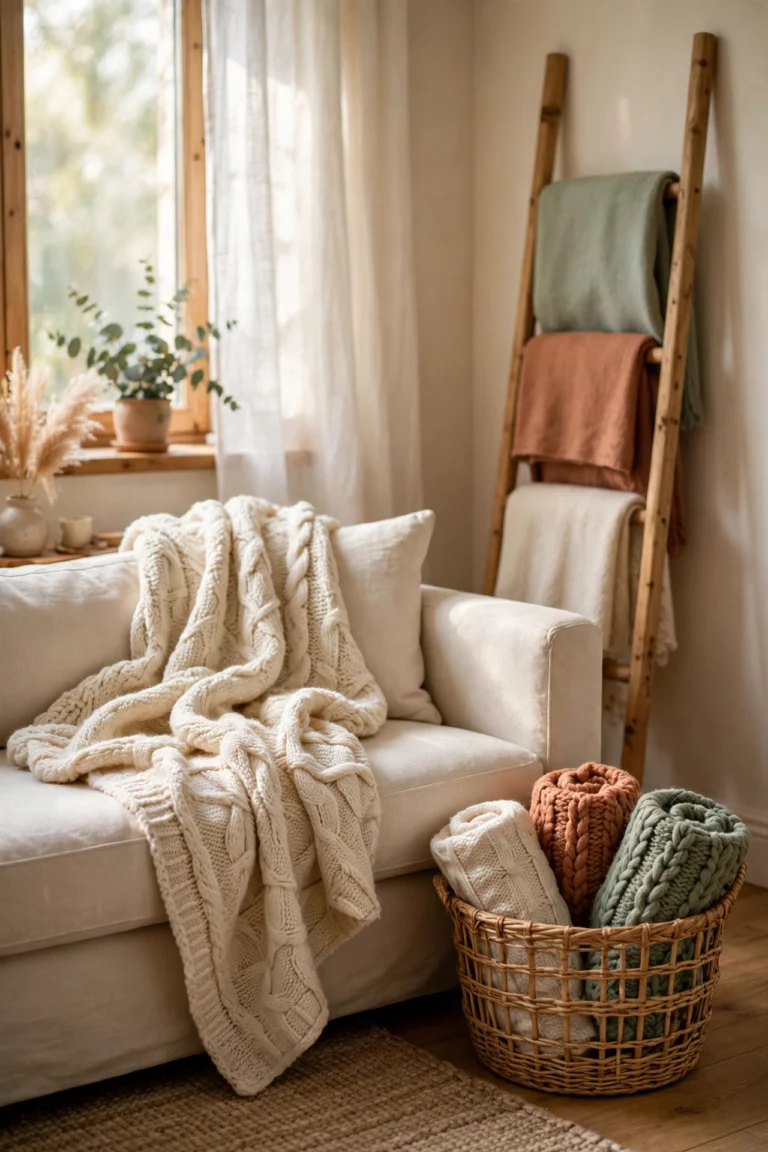 10 Ways to Style Throw Blankets